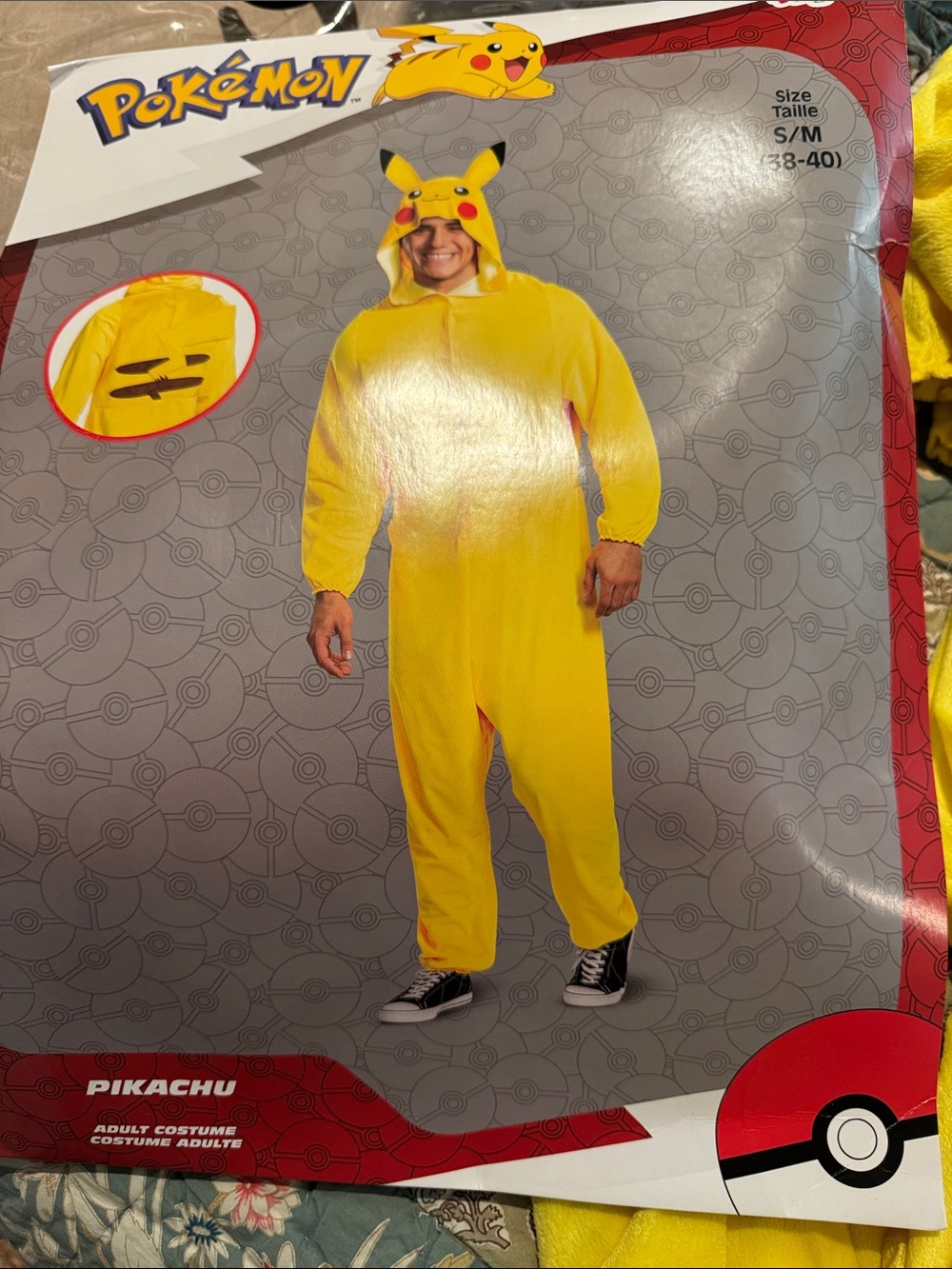 Pokemon Pikachu Yellow One-Piece Costume